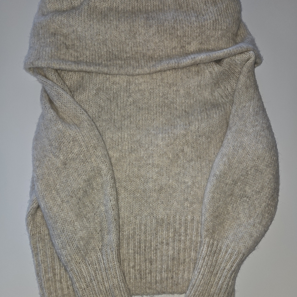 H&M Cream Cowl Neck Sweater
